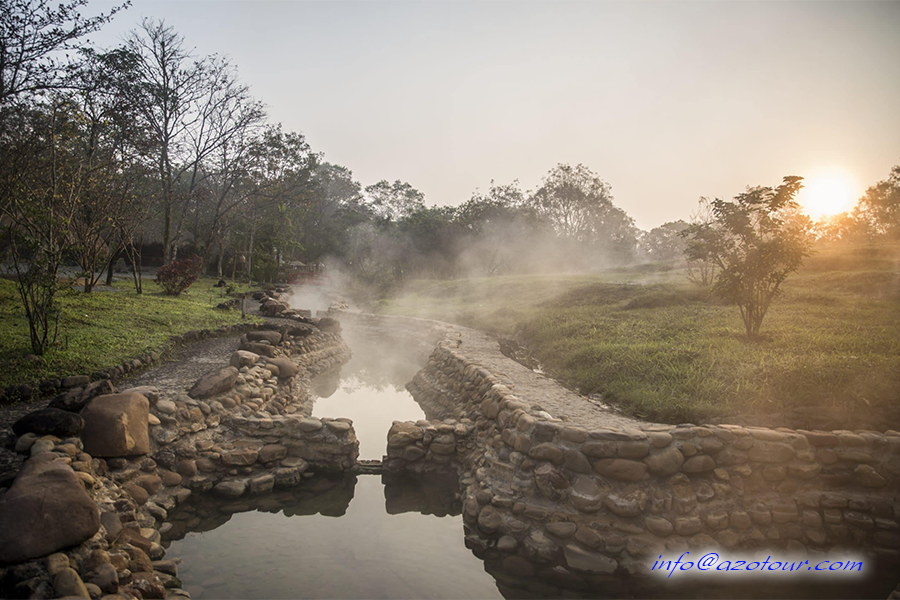 Soak in the Thanh Tan Hot Springs